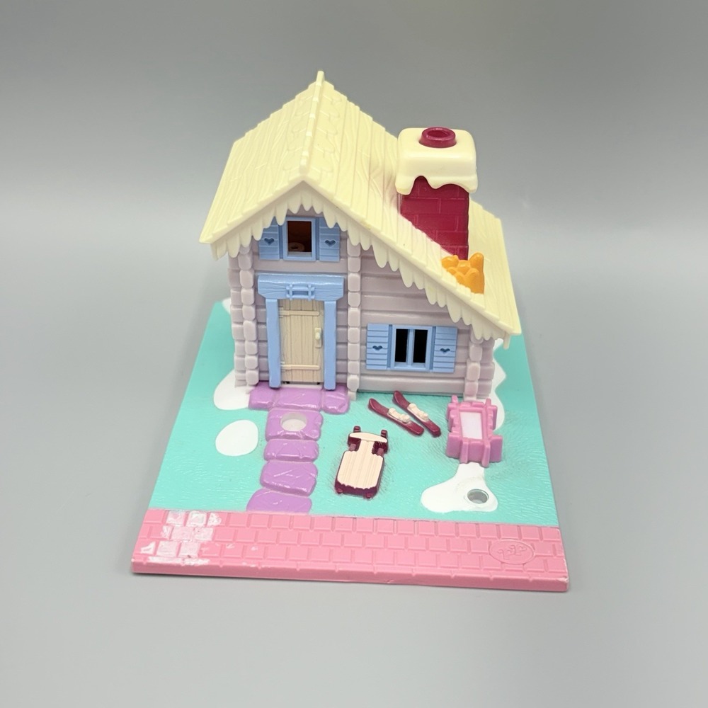 Bluebird Polly Pocket 1993 Vintage Ski Lodge Chalet Playset No Figures